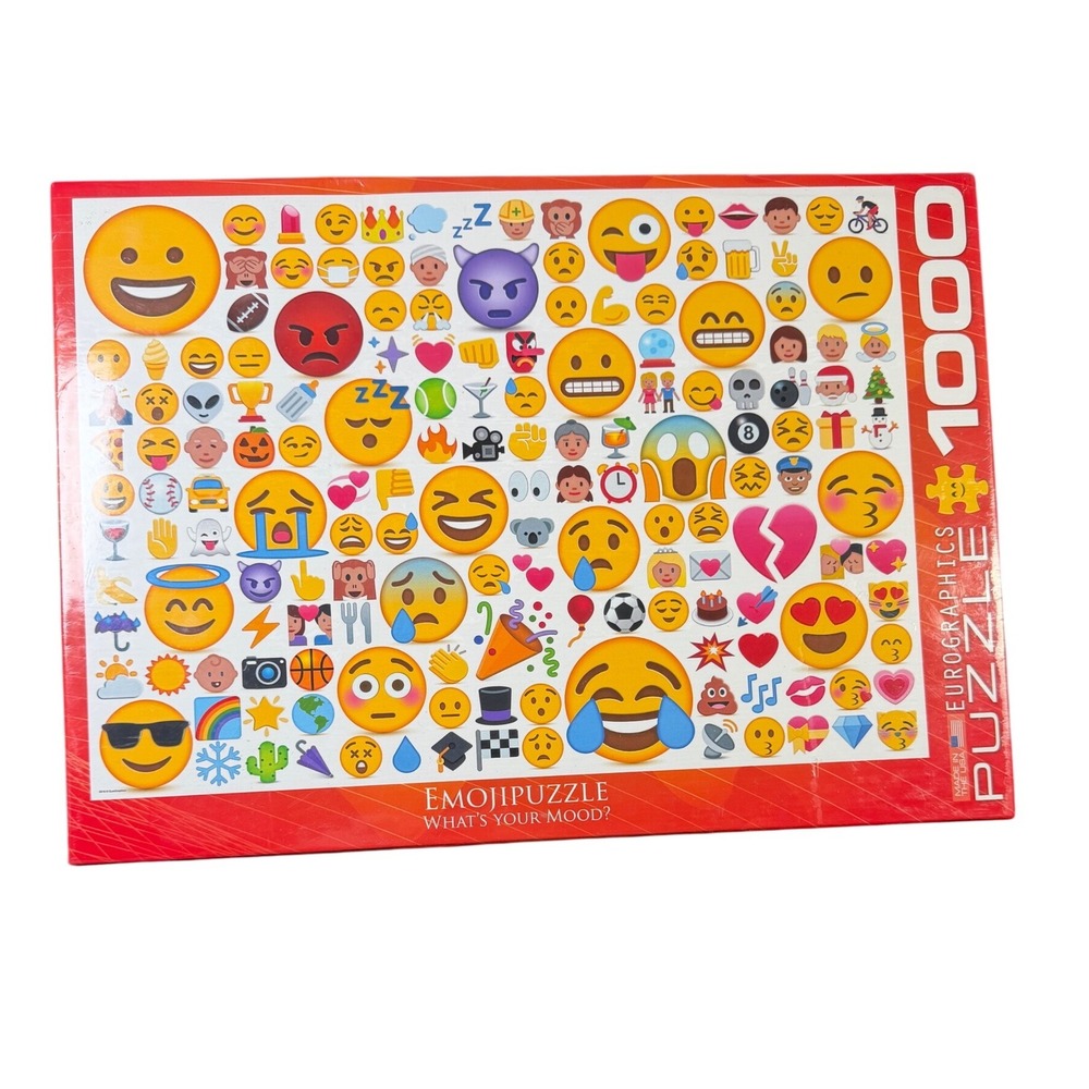 EuroGraphics Emoji Puzzle 1000 Piece Jigsaw What's Your Mood? 6000-0816 New SJ1